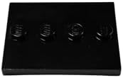 LEGO Parts Tile Modified 3x4 with 4 Studs Center Black Collector Series