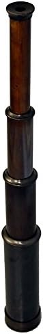 Captains Antiqued Black Telescope with Blackened Finish
