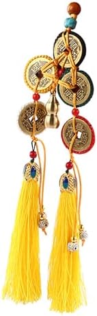 Sonjade Feng Shui Coin Decor Lucky Brass Gourd Pendant