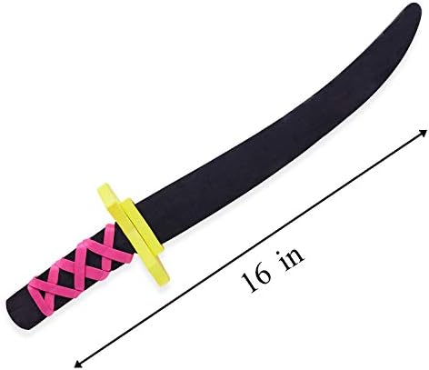 Super Z Outlet Foam Toy Swords 6 Pack Ninja Pirate Style