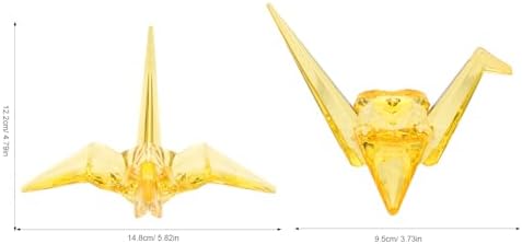 Crystal Origami Crane Model Transparent Paper Crane Decoration