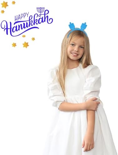 The Dreidel Company Hanukkah Headband - LED Flashing Menorah and Dreidel