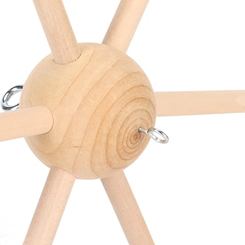 Wooden Mobile Frame Kit for Baby Crib and Wind Chimes