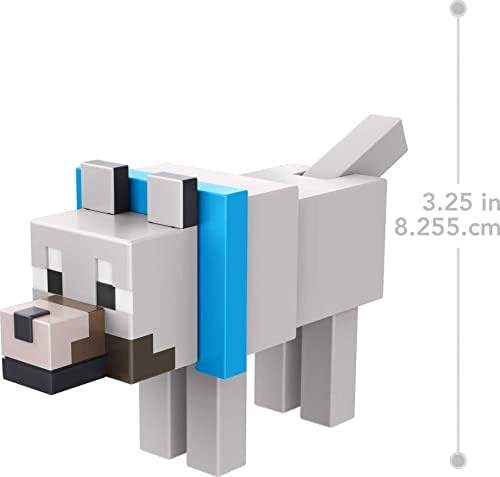 Minecraft Build Wolf Action Figure 325-in Scale