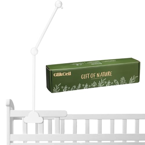 GlikCeil Wooden Crib Mobile Arm Cloud Design 2717 Inches Adjustable