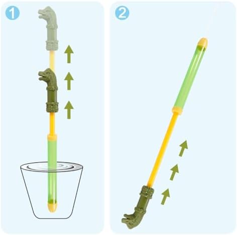 20 Dinosaur Water Gun Set for Kids Pool Play