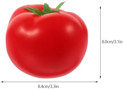 Homoyoyo 6pcs Realistic Fake Tomatoes for Home Kitchen Photography