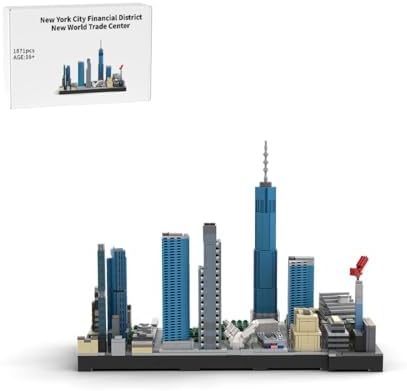New World Trade Center Building Blocks Set - 1871pcs Modular Architecture Model