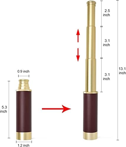 Pirate Spyglass Telescope Treasure Map Compass Kids Toy Set