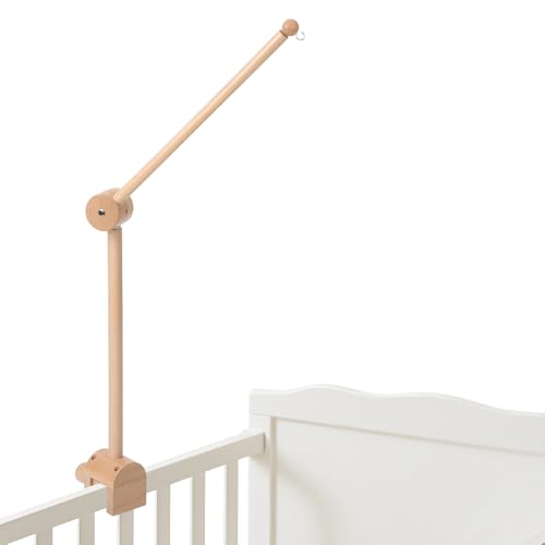 Nicemer Wooden Crib Mobile Arm 31 Inches 3D Adjustable