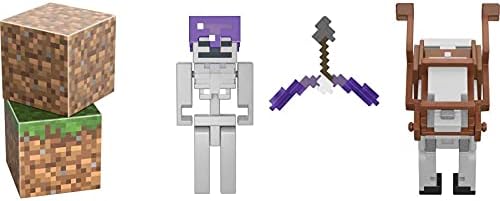 Mattel Minecraft Skeleton Craft-a-Block 2-Piece Set