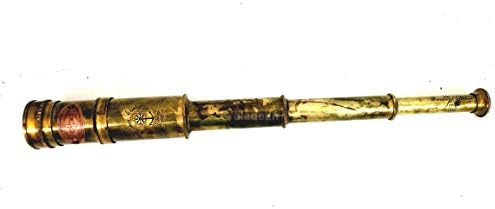 Scout Regiment Brass Telescope 19 Inch Spyglass for Kids and Adults
