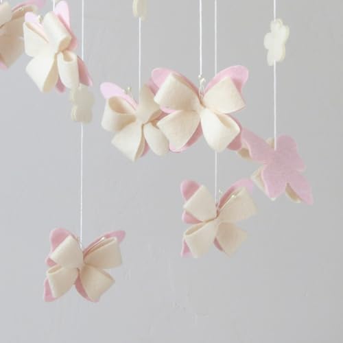 Goukurlsma Butterfly Crib Mobile for Girls