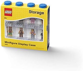 Room Copenhagen LEGO Minifigure Display Case Stackable 4 Stud Bright Blue