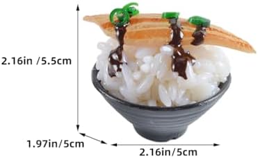 Artificial Sushi Rice Sample Toy Set 3 pcs Realistic Nigiri Onigiri