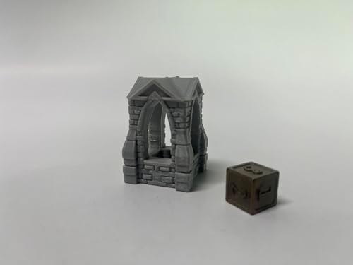 Paintable Tabletop Miniature Medieval Town Building Terrain Set for RPG War Games
