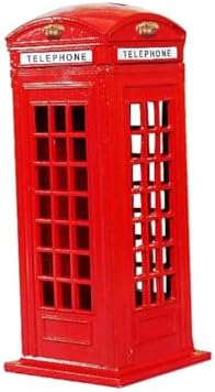 LIFKOME London Telephone Booth Money Bank