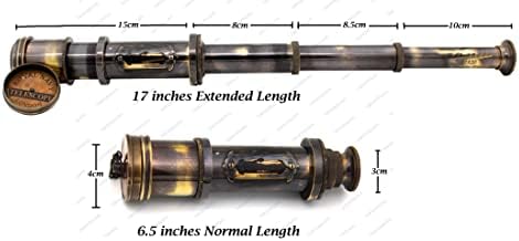 Pirate Brass Telescope with 30x Magnification