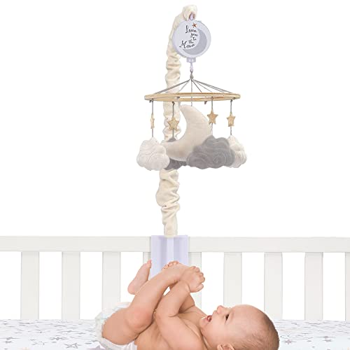 Lambs And Ivy Goodnight Moon Musical Crib Mobile Soother Toy Stars Clouds