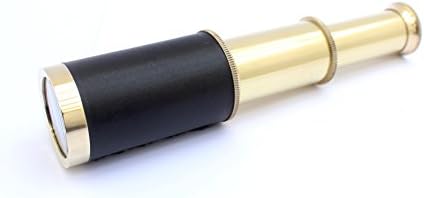 6 Inch Nautical Handheld Pirate Telescope With Anchor On Wooden Box