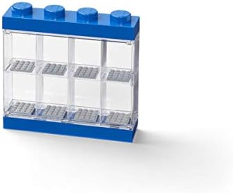 Room Copenhagen LEGO Minifigure Display Case Stackable 4 Stud Bright Blue