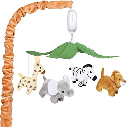 CLYMENE Safari Animals Baby Musical Crib Mobile