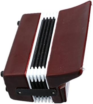 Miniature Accordion with Wooden Case Collectible Decor