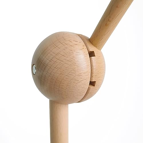 Crib Mobile Arm 360 Adjustable Wooden Hanger for Baby