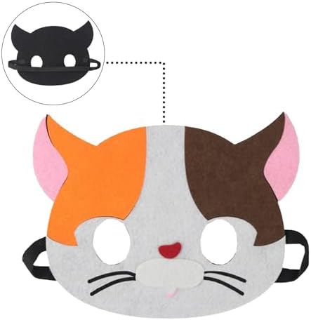 Jtnohx Felt Animal Masks 10 Pack for Kids