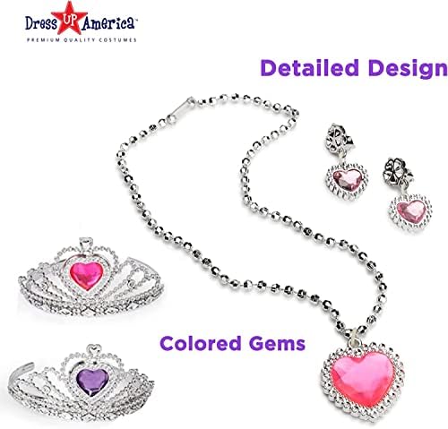 Princess Dress Up Shoes with Tiaras and Jewelry Set for Girls