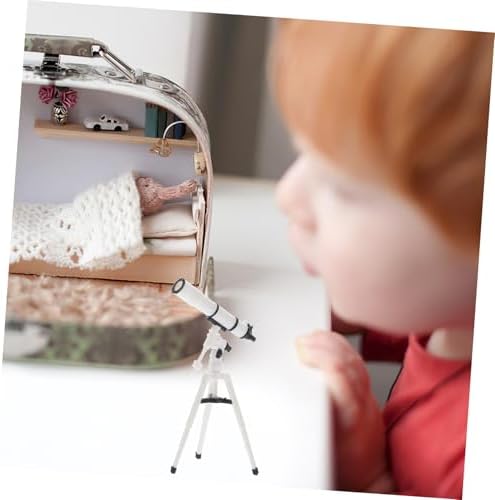 UPKOCH 12 Scale Dollhouse Telescope Decor Ornament