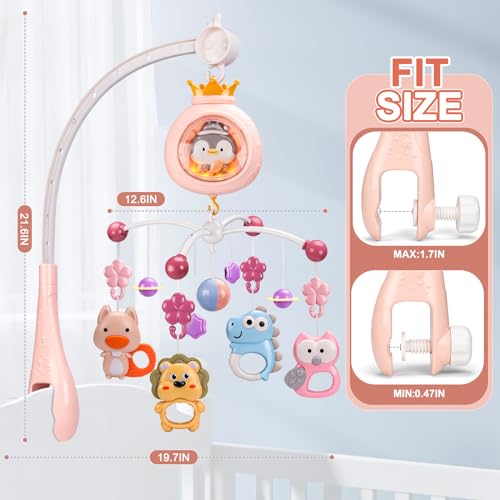 Baby Mobile with Music Lights and Projection
