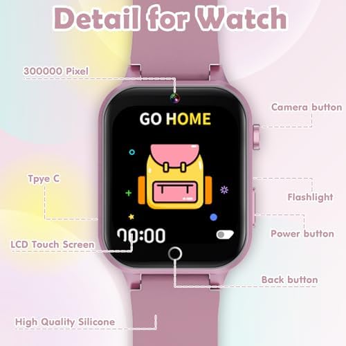 Luyiilo Kids Games Watch with 26 Puzzles and HD Camera