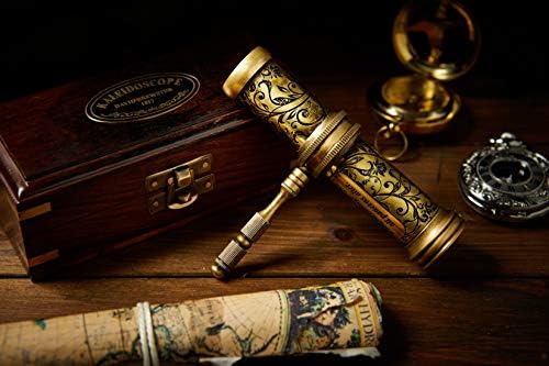 V Empire Handmade Brass Kaleidoscope Gift