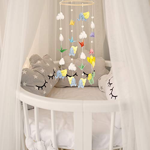 Baby Mobile DIY Kit - Wooden Frame Wind Chime for Infant Toys