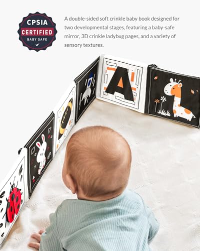 Infinno High Contrast Black and White Baby Mirror Toy