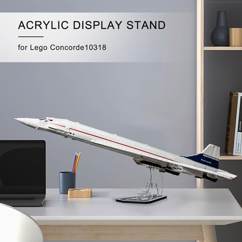 NAOCARD Acrylic Stand for Lego Concorde 10318 Building Set