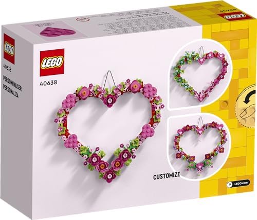 LEGO Heart Ornament Building Toy Set for Kids Ages 9