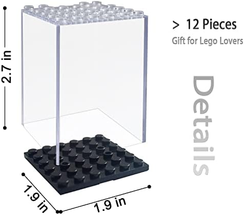 LEGO Minifigures Acrylic Display Case 12PCS Stackable Storage Box