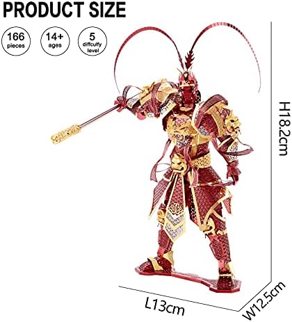 Piececool 3D Metal Puzzle Wukong Figure Kit 166 Pcs
