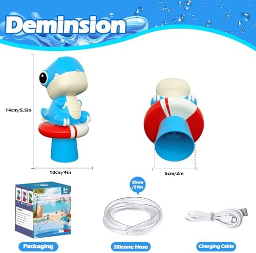 Dinosaur Water Pump for Sand and Water Tables - Blue