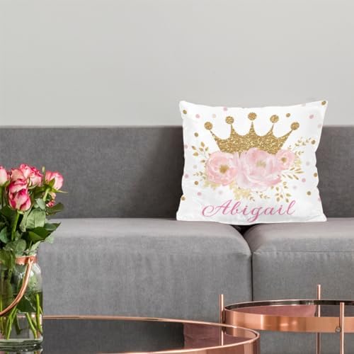 Personalized Baby Name Pillow Cover for Boy or Girl