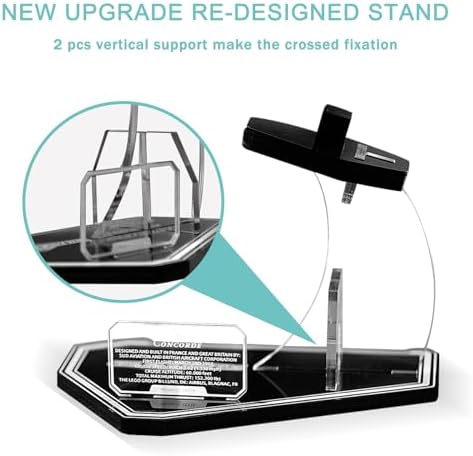 NAOCARD Acrylic Stand for Lego Concorde 10318 Building Set