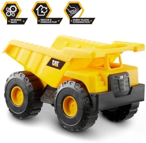 CAT Dump Truck Toy 10 Inch Construction Vehicle for Kids Ages 3