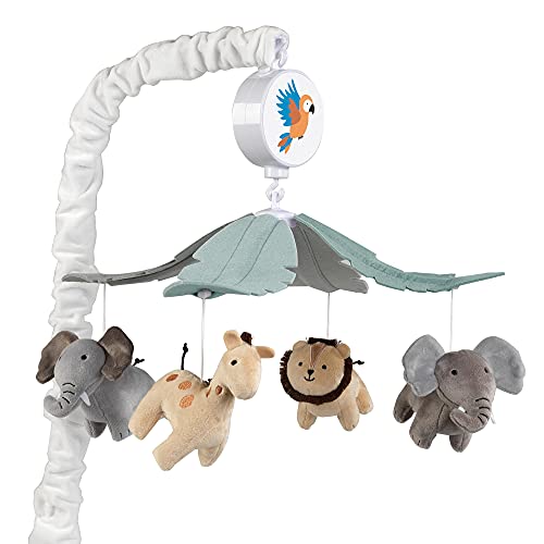 Lambs Ivy Jungle Friends Musical Crib Mobile Soother Toy