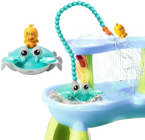 JOYCUDDLE Upgraded Water Table Pump with Crab Design
