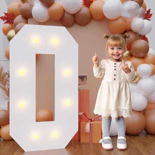 Bugame 3FT Light Up Letter O for Party Decor