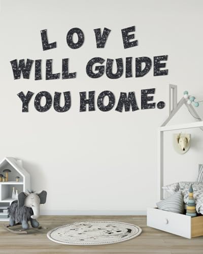 154 Pcs Large 7 Inch Glitter Bulletin Board Letters