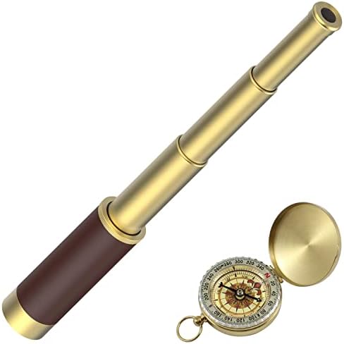 Pirate Spyglass Telescope Compass Kids Toy Set