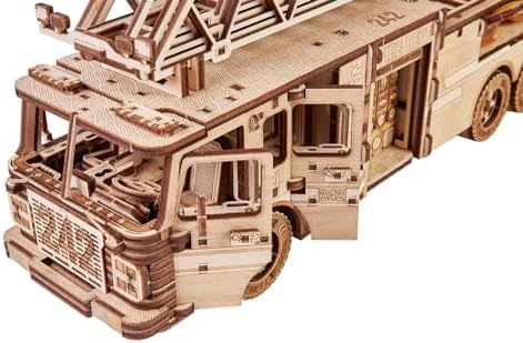 Wood Trick Rescue Firetruck 3D Wooden Puzzle Kit